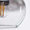 Koyoto  Hanger Glas 15 cm Duidelijk, Rookkleurig, 3-lichts