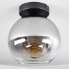 Koyoto  Plafondlamp Glas 20 cm Duidelijk, Rookkleurig, 1-licht