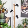 Arbrentin Staande lamp Natuurlijke kleuren, Zwart, 3-lichts