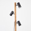 Arbrentin Staande lamp Natuurlijke kleuren, Zwart, 3-lichts