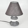 Palmela Tafellamp Grijs, Wit, 1-licht