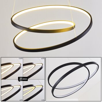 Pura Hanger LED Zwart, 1-licht