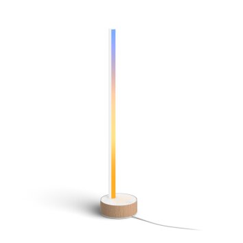 Philips Hue Gradient Signe Oak Tafellamp LED Natuurlijke kleuren, Wit, 1-licht