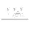 Philips Hue Perifo Muurlamp Basisset LED Wit, 3-lichts, Kleurwisselaar