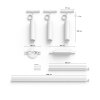 Philips Hue Perifo Hanglamp Basisset x 3 LED Wit, 3-lichts, Kleurwisselaar