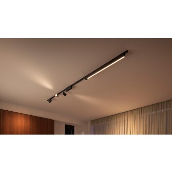 Philips Hue Perifo Plafondlamp Basisset LED Zwart, 4-lichts, Kleurwisselaar