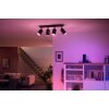 Philips Hue Fugato Plafondlamp LED Zwart, 4-lichts, Kleurwisselaar