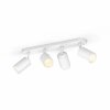 Philips Hue Fugato Plafondlamp LED Wit, 4-lichts, Kleurwisselaar