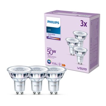 Philips Classic Set van 3 LED GU10 4,6 Watt 4000 Kelvin 390 Lumen