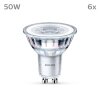 Philips Klassiek Set van 6 LED GU10 4,6 Watt 4000 Kelvin 390 Lumen
