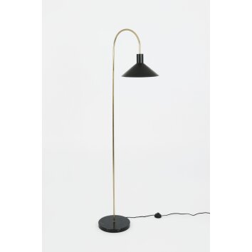 Holländer OKTAVIA Staande lamp Goud, Zwart, 1-licht