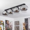 Koyoto  Plafondlamp Glas 30 cm Duidelijk, Rookkleurig, 4-lichts