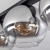 Koyoto  Plafondlamp Glas 30 cm Duidelijk, Rookkleurig, 4-lichts