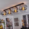 Koyoto  Plafondlamp Glas 30 cm Duidelijk, Rookkleurig, 4-lichts