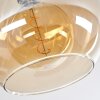 Koyoto  Plafondlamp Glas 25 cm Amber, 3-lichts