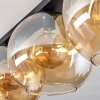Koyoto  Plafondlamp Glas 30 cm Amber, 4-lichts