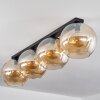 Koyoto  Plafondlamp Glas 30 cm Amber, 4-lichts
