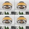 Molloy Plafondlamp Goud, Duidelijk, Rookkleurig, 1-licht