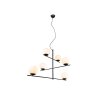 Trio Pure Hanglamp Zwart, 6-lichts