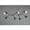 Trio Roxie Hanglamp Messing, Zwart, 7-lichts