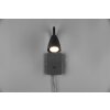 Trio Wanda Muurlamp Zwart, 1-licht