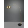 Trio Argentina Staande lamp Marmer kleur, Messing, Zwart, 1-licht