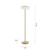Paul Neuhaus Q-ETIENNE Staande lamp LED Messing, 1-licht, Afstandsbediening