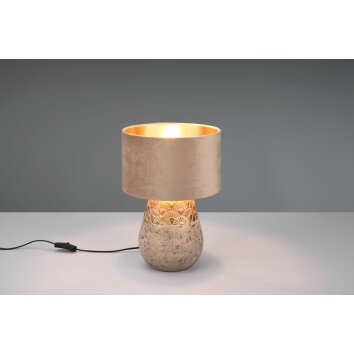 Reality Kiran Tafellamp Grijs, 1-licht