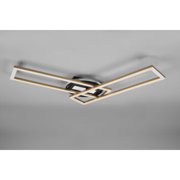 Reality Twister Plafondlamp LED Messing, 1-licht, Afstandsbediening