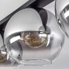 Koyoto  Plafondlamp Glas 30 cm Duidelijk, Rookkleurig, 3-lichts