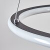 Zibreira Hanglamp LED Zwart, 1-licht, Afstandsbediening