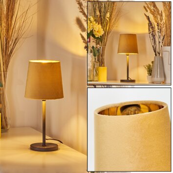 Frandina Tafellamp Geel, Goud, 1-licht
