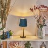 Frandina Tafellamp Blauw, Goud, 1-licht