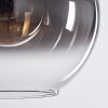 Koyoto  Hanger Glas 30 cm Duidelijk, Rookkleurig, 2-lichts