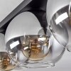 Koyoto  Plafondlamp Glas 20 cm Duidelijk, Rookkleurig, 3-lichts
