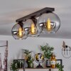 Koyoto  Plafondlamp Glas 20 cm Duidelijk, Rookkleurig, 3-lichts