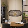 Agueda Hanglamp Donkerbruin, Nikkel mat, Zwart, 1-licht