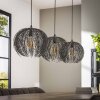 Beach Hanglamp Bruin, Zwart, 3-lichts