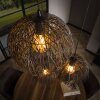 Beach Hanglamp Bruin, Zwart, 3-lichts