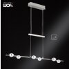 WOFI SLIGO Wandlamp LED Nikkel mat, 12-lichts
