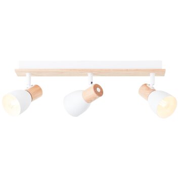 Brilliant Daintree Plafondlamp Natuurlijke kleuren, Wit, 3-lichts