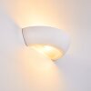 Garbagna Muurlamp Wit, 1-licht