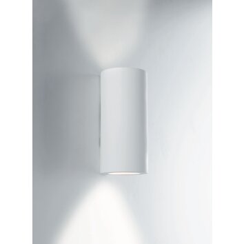 Luce Design Banjie Muurlamp kan worden geverfd met in de handel verkrijgbare verven, Wit, 2-lichts
