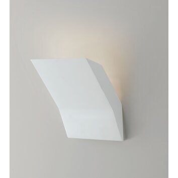 Luce Design Montblanc Muurlamp kan worden geverfd met in de handel verkrijgbare verven, Wit, 1-licht