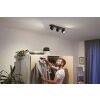 Philips Hue Buckram Plafondlamp LED Zwart, 3-lichts, Afstandsbediening