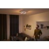 Philips Hue Buckram Plafondlamp LED Wit, 4-lichts, Afstandsbediening