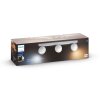 Philips Hue Buckram Plafondlamp LED Wit, 3-lichts, Afstandsbediening