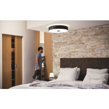 Philips Hue Fair Plafondlamp LED Zwart, 1-licht, Afstandsbediening