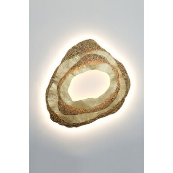 Holländer CORAL Muurlamp LED Goud, 1-licht