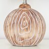 Lahnus Tafellamp Bruin, houtlook, Wit, 1-licht